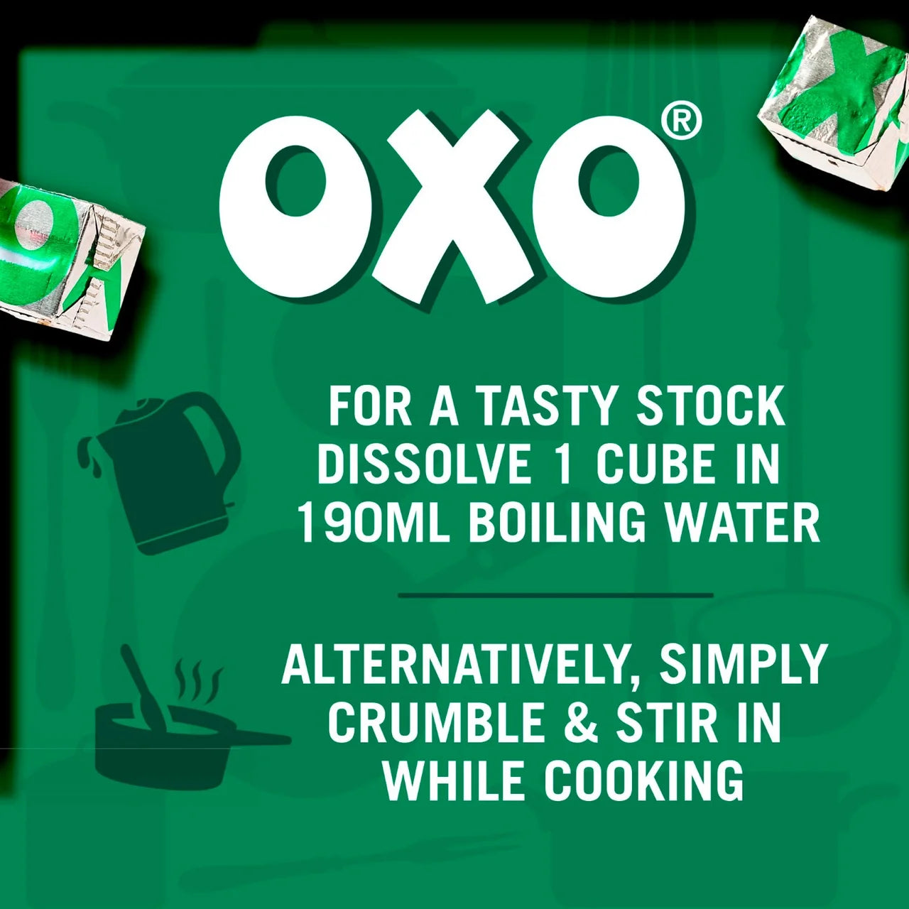 Oxo 12 Vegetable Stock Cubes 71g