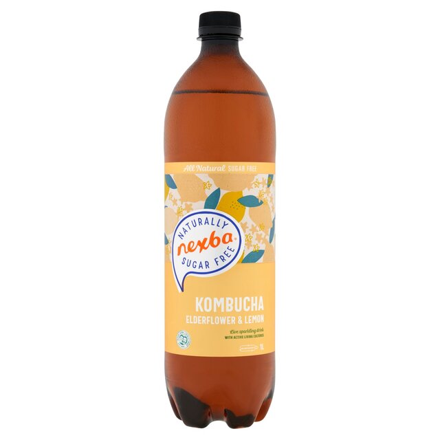 Nexba Elderflower & Lemon Kombucha 1L
