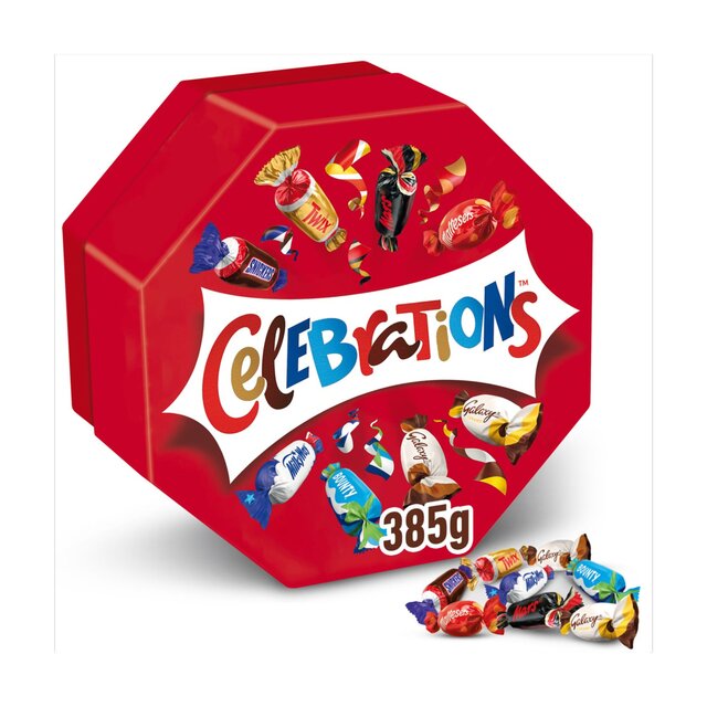 Celebrations Milk Chocolate Centrepiece Box Chocolate & Biscuits Bars 385g
