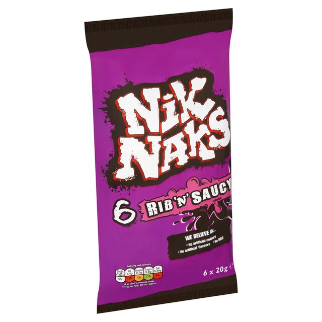 Nik Naks Rib 'N' Saucy Multipack Crisps