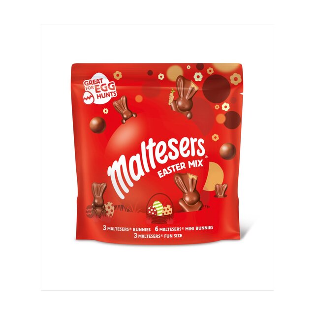 Maltesers Milk Chocolate Large Easter Mix Sharing Pouch Bag 212g
