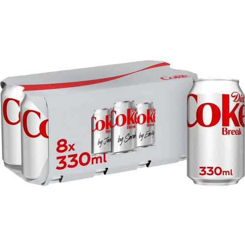 Diet Coke 330ml x 8
