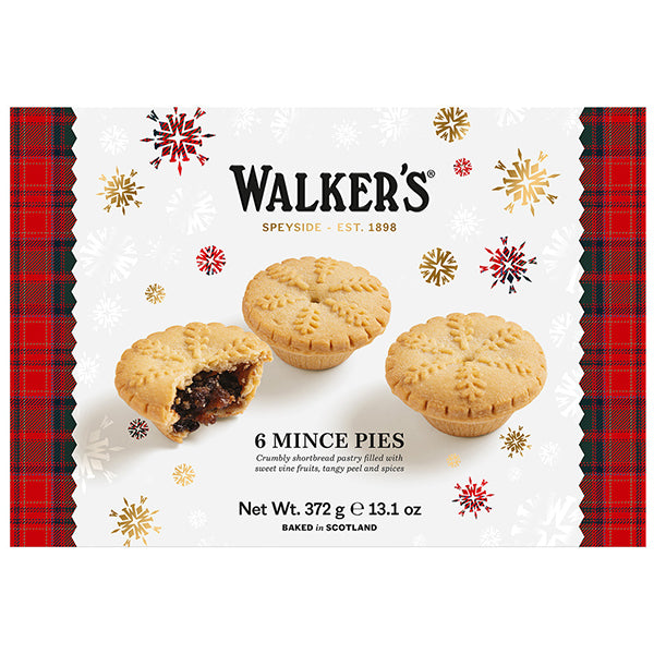 Walker's 6 Luxury Mince Pies 372g