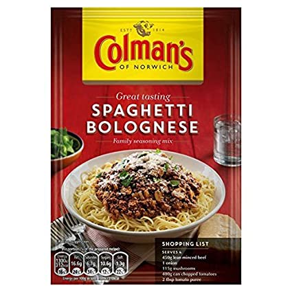 Colman's Spaghetti Bolognese Recipe Mix
