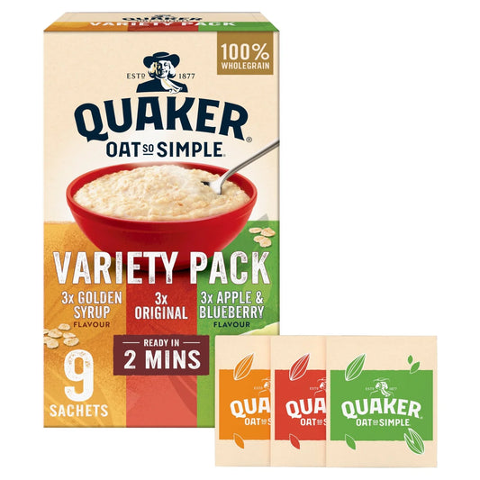 Quaker Oat So Simple Variety Pack Porrdige 33g x 9