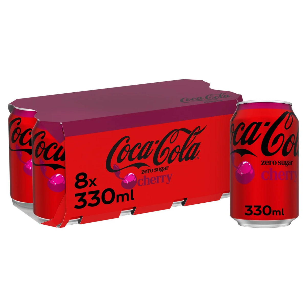 Coke Zero Cherry 330ml x 8