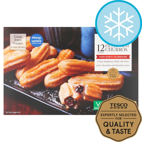 Tesco 12 Filled Mini Churros 210G