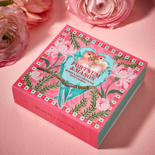 Fortnum & Mason Blonde & Dark Chocolate Bar with Caramel 80g