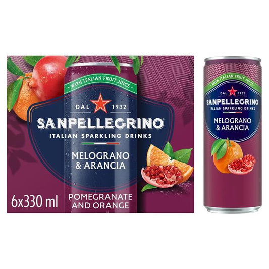 San Pellegrino Pomegranate & Orange 6 x 330ml
