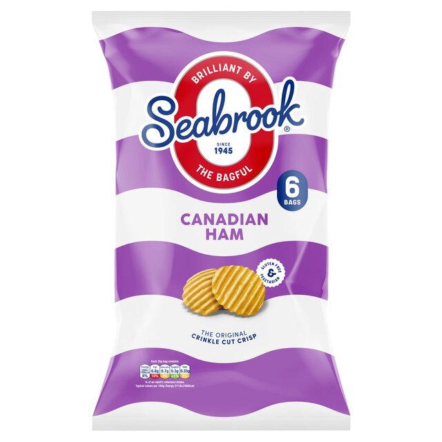 Seabrook Crinkle Cut Canadian Ham Crisps