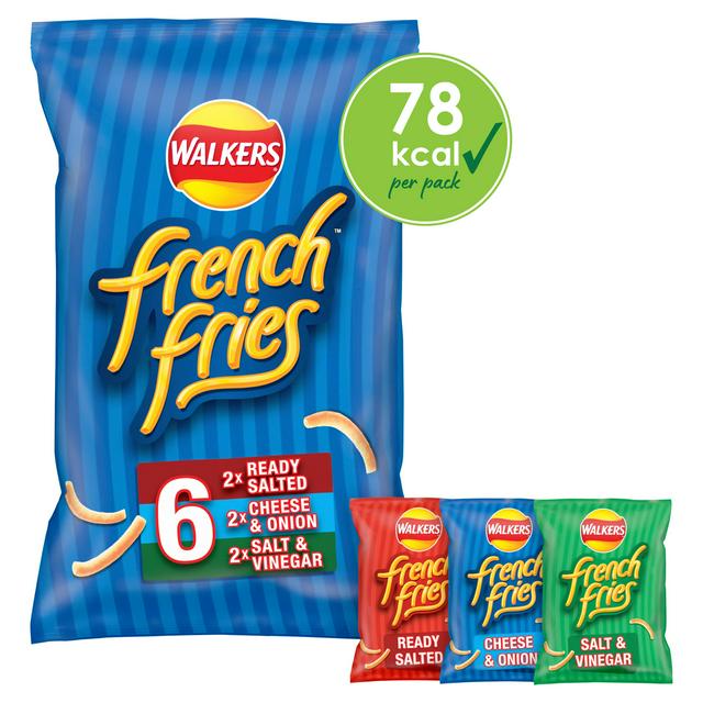 Walkers French Fries Crispy Potato Snacks Variety Pack 6 x 18g