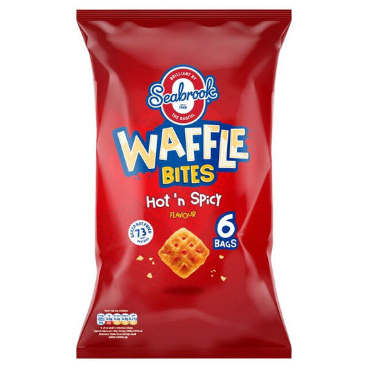 Seabrook Waffle Bites Hot & Spicy 6 Pack