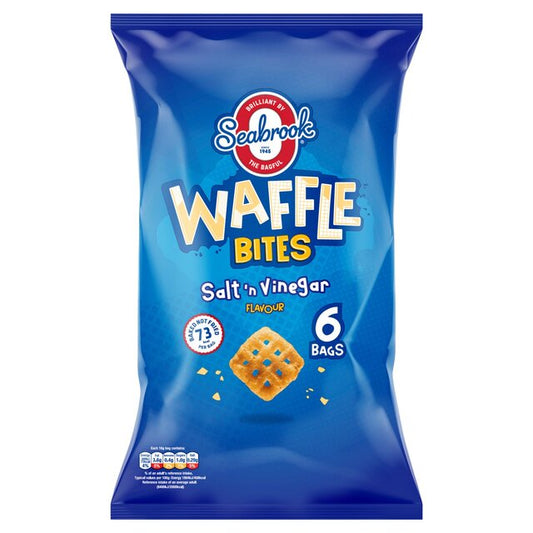 Seabrook Waffle Bites Salt & Vinegar 6 Pack 6 per pack