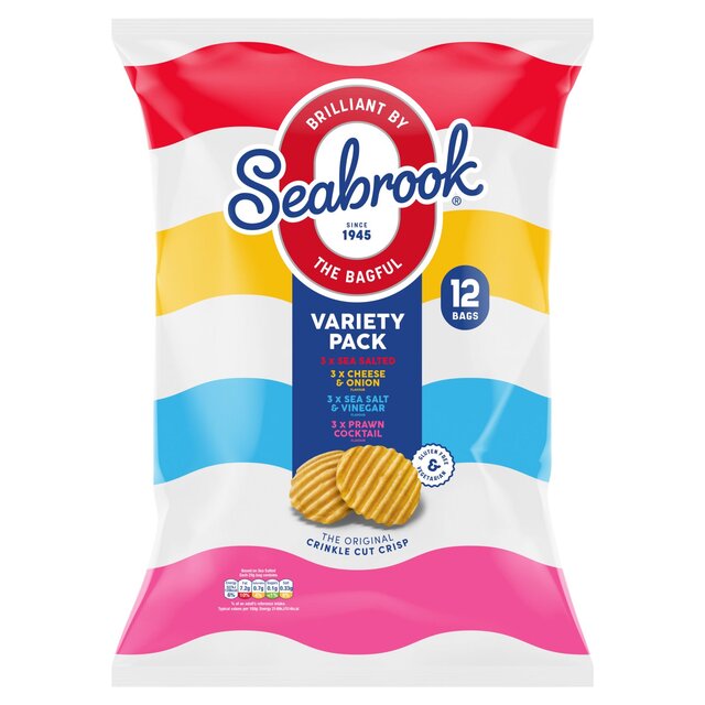 Seabrook Variety 12 Pack 12 x 25g