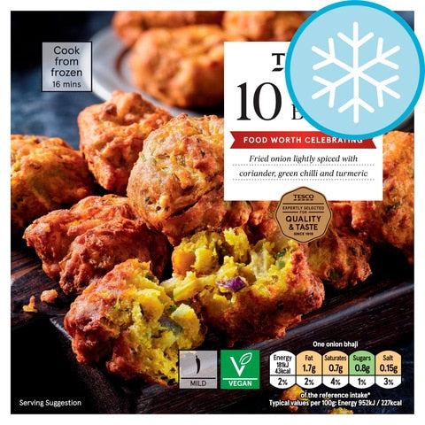 Tesco 10 Onion Bhajis 200G