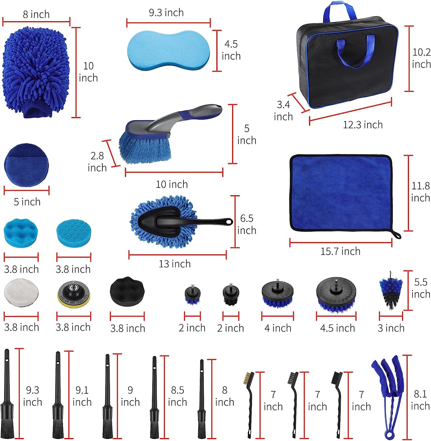 Car Cleaning Tool Set 29 Piece