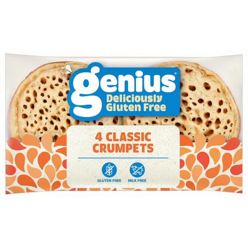 Genius Gluten Free Crumpets 4 per pack