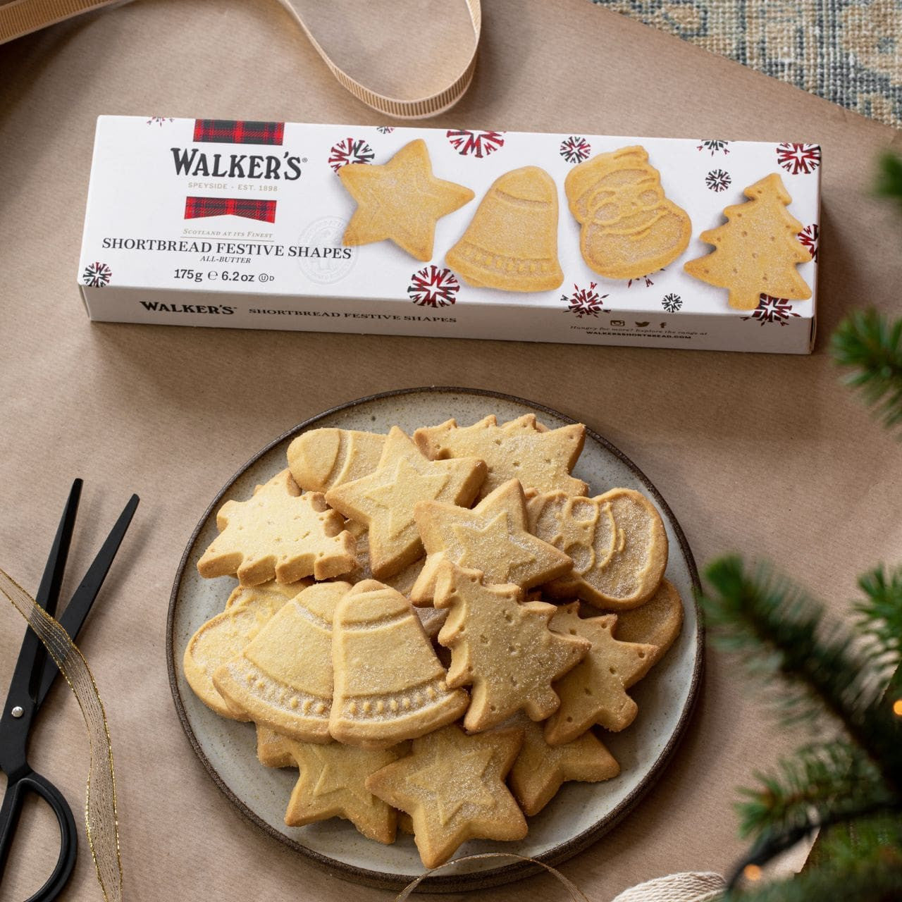 Walkers Shortbread Festive Shapes 350g