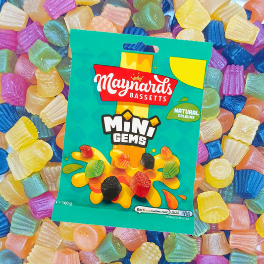 Maynards Bassetts Mini Gems Sweets Bag 160g