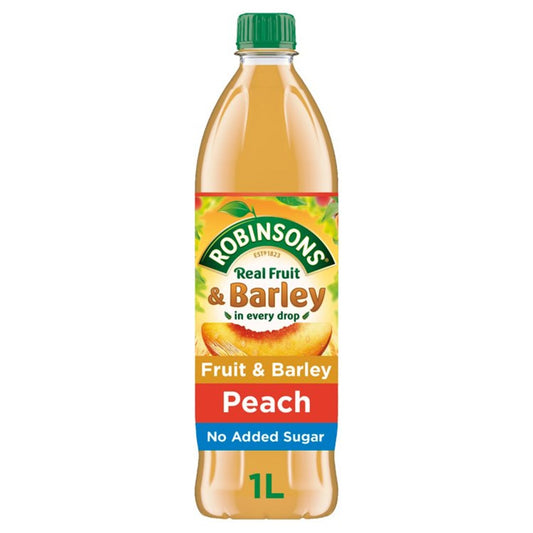 Robinsons Real Fruit & Barley Peach 1 Litre