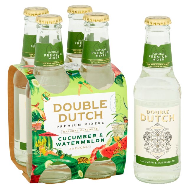 Double Dutch Cucumber & Watermelon 4 x 200ml