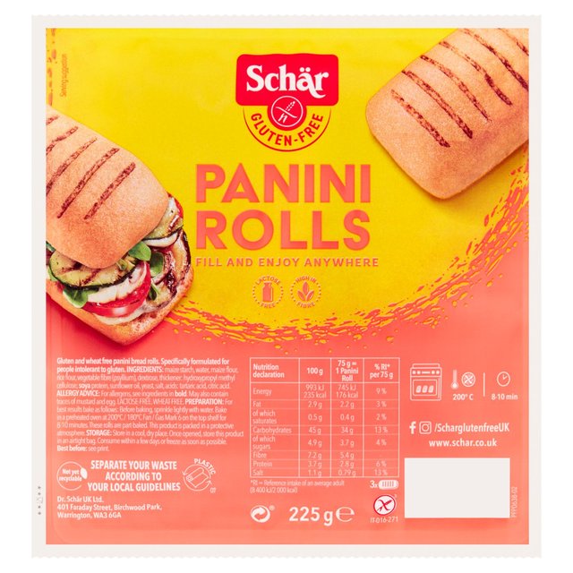 Schar Panini Rolls 225g