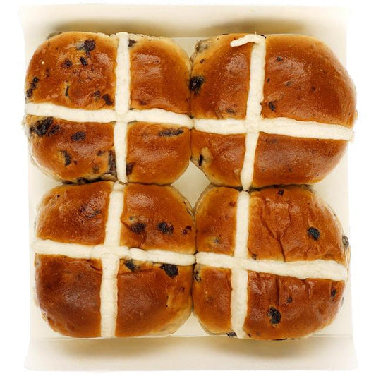 M&S Blueberry Hot Cross Buns 4x