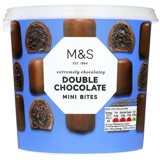 M&S Double Chocolate Mini Bites 295g