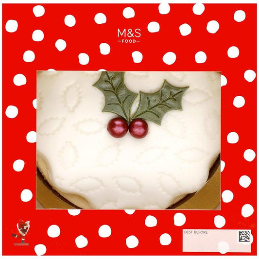 M&S Top Iced Christmas Cake 920g