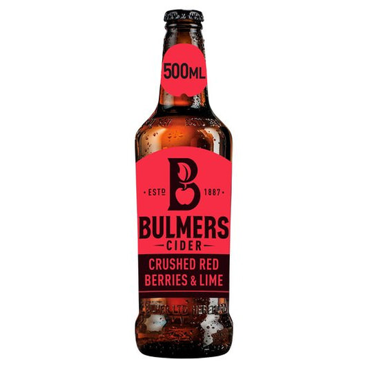 Bulmers Crushed Red Berries & Lime 500ml x 2 Pack