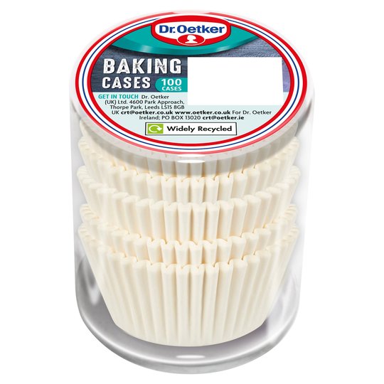 Dr. Oetker Baking Cases 100 White Cases