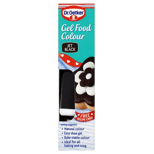 Dr. Oetker Gel Food Colour Jet Black 10g