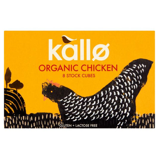 Kallo Foods Organic Chicken Stock Cubes 66G