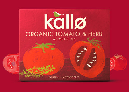 Kallo Organic Tomato & Herb 6 Stock Cubes 66g
