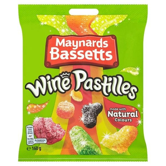 Maynards Bassetts Wine Pastilles Sweets Bag 160g
