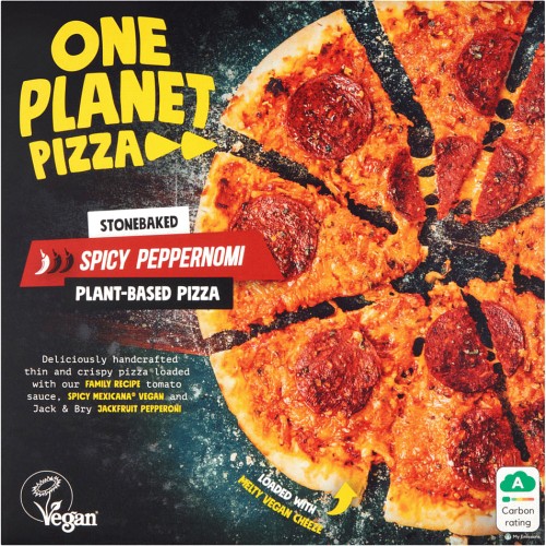 One Planet Pizza Stonebaked Spicy Peppernomi Plant-Based Pizza 320g