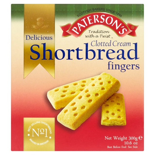 Paterson's Clotted Cream Shortbread 300g