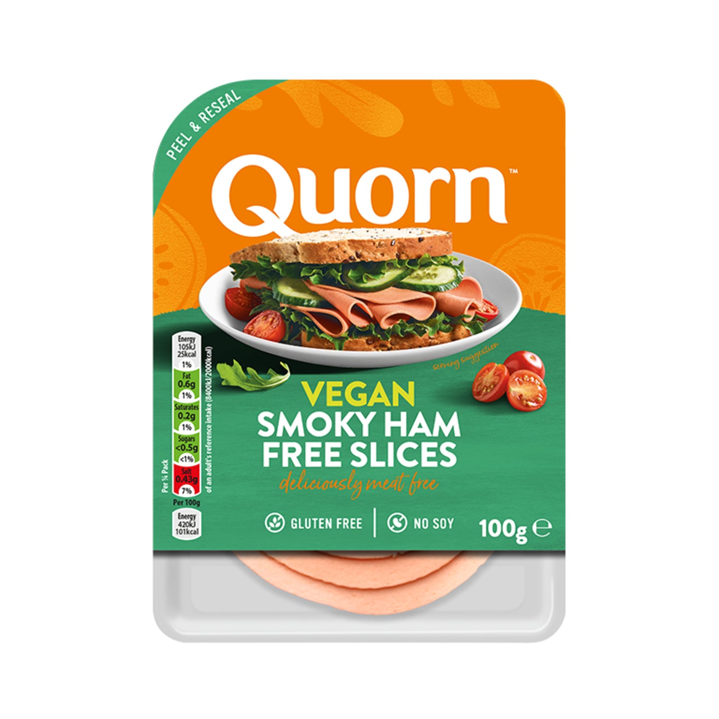 Quorn Vegan Smoky Ham Free Slice 100G