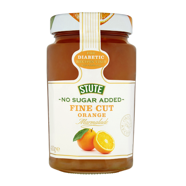 Stute No Sugar Added Diabetic Fine Cut Orange Marmalade 430g