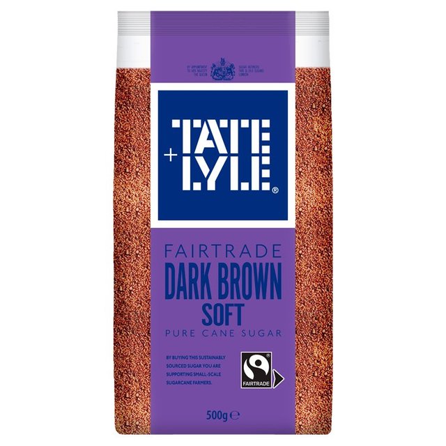 Tate & Lyle Sugars Fairtrade Cane Sugar Dark Brown Soft Sugar 500g