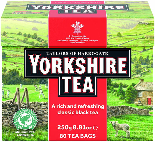 Taylors of Harrogate Yorkshire Tea 80 Tea Bags 250g