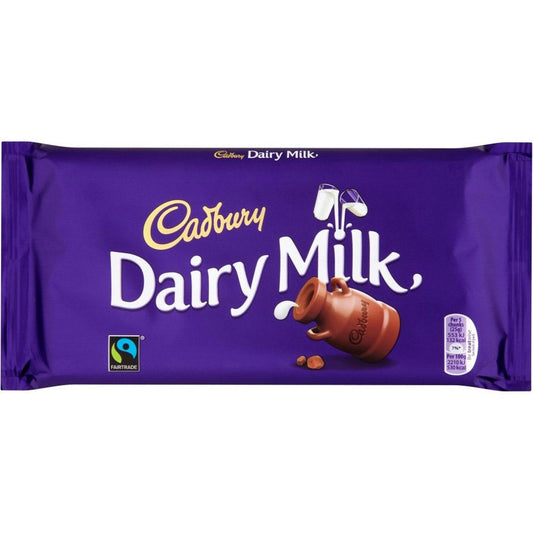 Cadbury Dairy Milk Chocolate Bar 180g