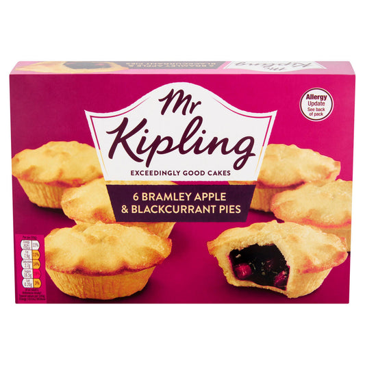 Mr Kipling 6 Bramley Apple & Blackcurrant Pies