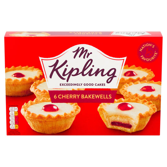 Mr Kipling 6 Cherry Bakewells