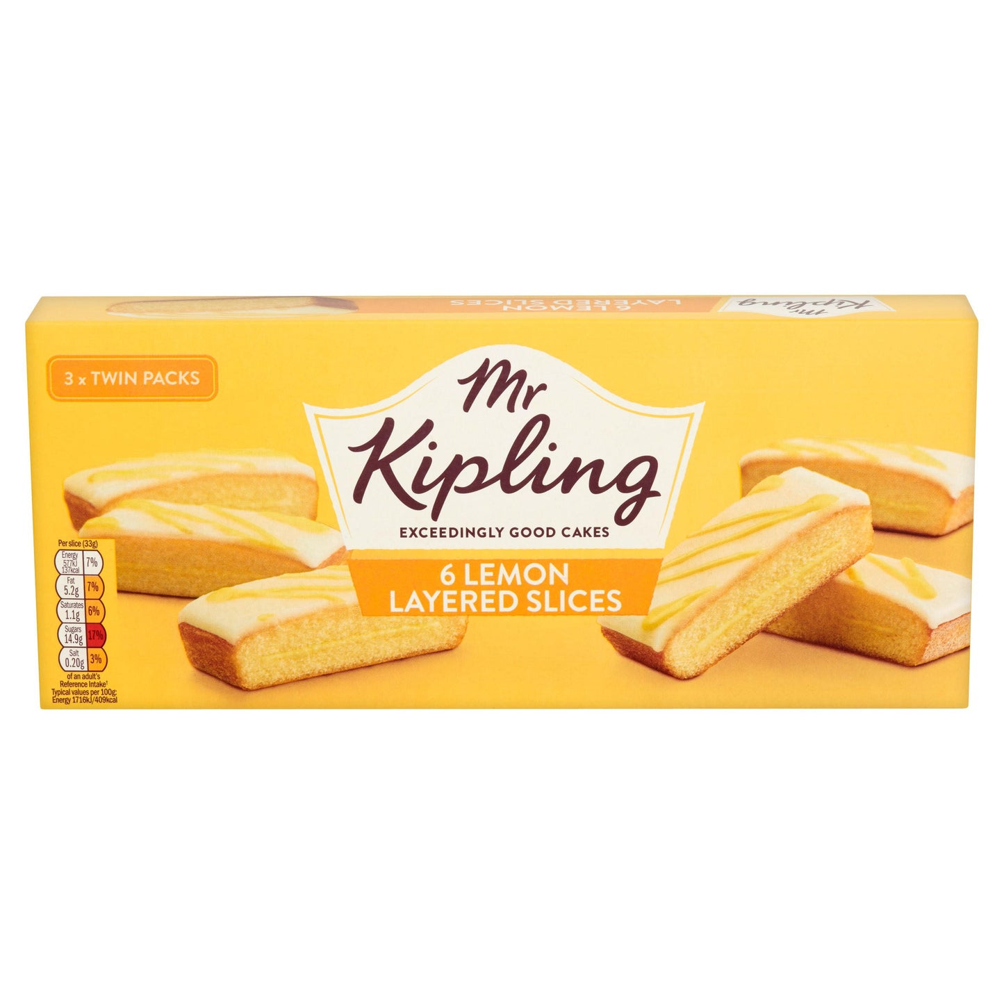 Mr Kipling 6 Lemon Layered Slices